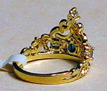 7520 Crown Ring with Crystals